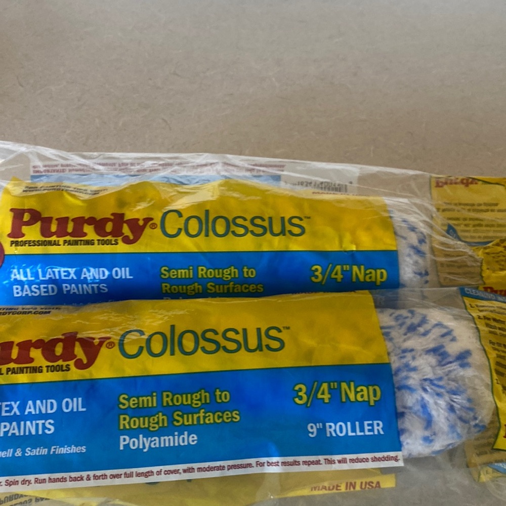 Purdy Colossus 3/4" Nap  9" Roller , All Latex And Oíl Based Paints